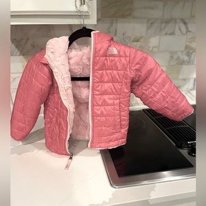 Toddler girl Mossbud reversible jacket